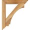 Ekena Millwork Imperial Traditional Rough Sawn Bracket w/ Offset Brace, Western Red Cedar, 6"W x 28"D x 32"H BKT0604X28X32IMP01RWR - alternate 4